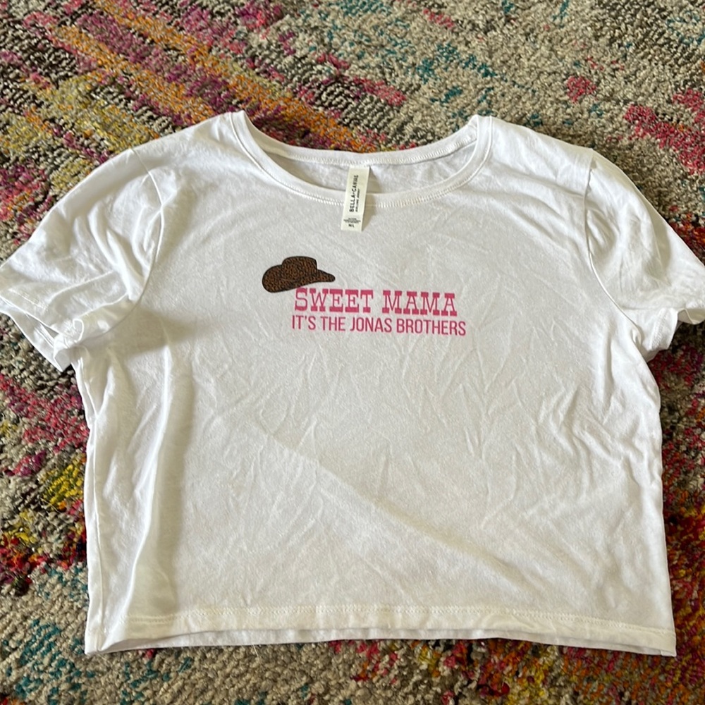 Jonas Brothers crop tee
